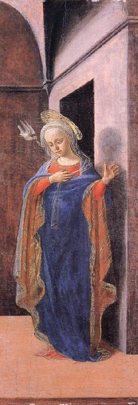 Fra Filippo Lippi The Annunciation:The Virgin Annunciate